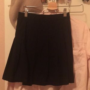 Black Pleated Skirt